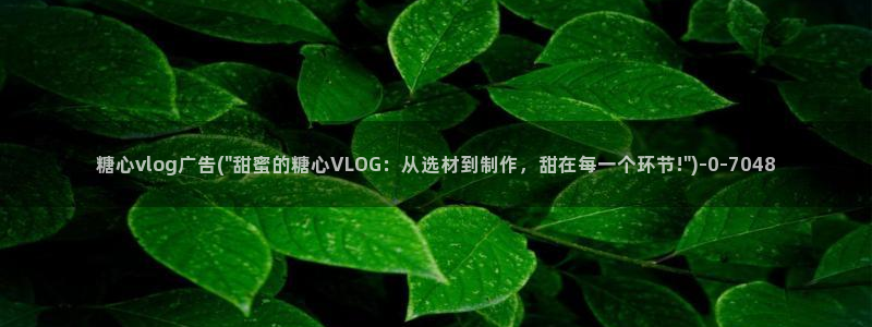 vlog糖心富婆：糖心vlog广告(\