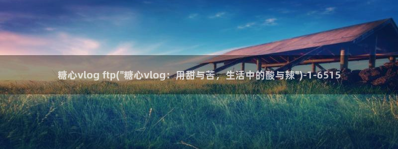 糖心vlog悠悠：糖心vlog ftp(